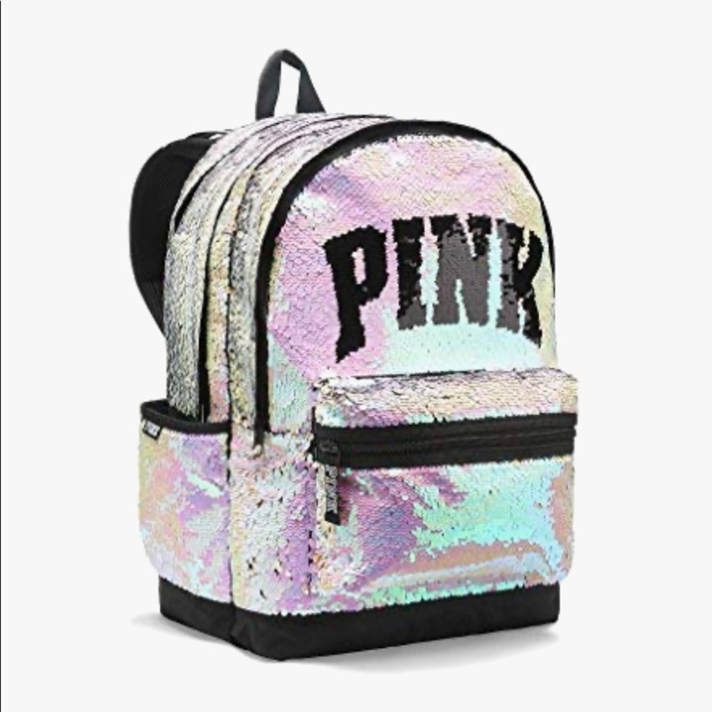 PINK Sequin Backpack